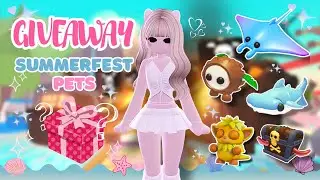 Adopt Me GIVEAWAY SUMMERFEST PETS 2025 | Showcasing Their Tricks | Neon Pets 🐾