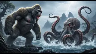 King Kong vs the Octopus: Battle of the Titans Unleashed!