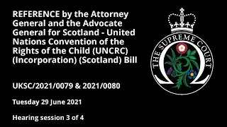 REFERENCE - United Nations Convention of the Rights of the Child (Incorporation) (Scotland) Bill