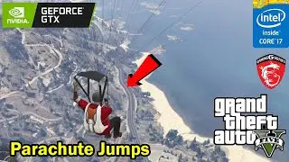 GTA 5 parachute jump to train [2020] | GTA 5 Gamplay | PlaySeeker Gaming