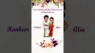 Caricature Cartoon Wedding invitation video Save the date video Whats app number - 8959286176