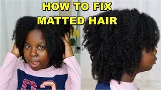How to Detangle VERY MATTED Natural Hair with Suave Professional Conditioner | DiscoveringNatural