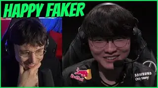 Faker Smiles After Tense Teamfight During His 8th Worlds Finals