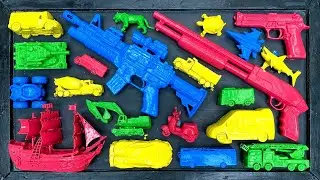 Membersihkan Nerf AK47, Shotgun, Sniper Rifle, Assault Rifle, Glock Pistol, M16, Machine Gun, Hulk