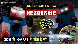 HEROBRINE : Creepypasta Full Story Explained in Hindi || Scary Minecraft Urban Legend Horror Stories