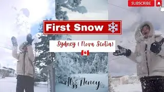 First Snowfall in Sydney (Nova Scotia)| Accommodation related Questions| January Intake|Cape Breton|