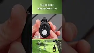 7 Frequency Ultrasonic + Yellow Light Mosquito Repellent with Built-In Battery!#mosquitorepellent
