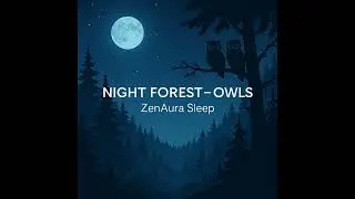 Gece Ormanı – Baykuşlar (Çok Hafif) (2 Saat) • Night Forest – Owls (2 Hours) | ZenAura Sleep
