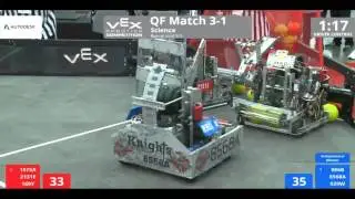 VEX Worlds 2016 - VRC HS Science - QF 3-1 (1575A 2131E 169Y) 168 vs 202 (986B 8568A 929W)