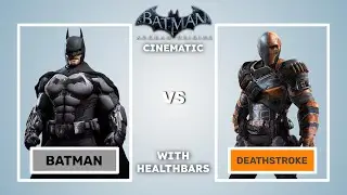 Batman Vs. Deathstroke - With Healthbars 