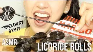 LICORICE ROLLS  *Super Chewy Candy*  먹방 No Talking | Bella Eats