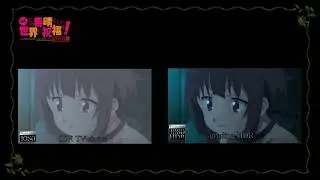 Konosuba  God's Blessing on This Wonderful World! movie Legend of Crimson PV comparisson SDR and HDR