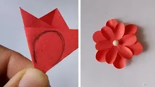 Paper flower making #diy #crafts#papercrafts#paperdecor#paperflower 
