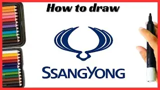 Логотип SSANGYONG || Идеальный эскиз логотипа ✏️ | Расслабляющее и приносящее удовлетворение иску...