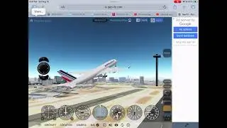 GeoFS flight simulator Air France A350 awesome Las Vegas takeoff