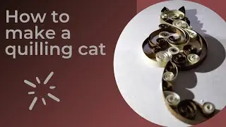 How to make a Paper quilling  cat || quilling art by 