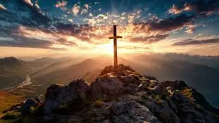 Christian Cross on Mountain Top 4K Free Stock Footage