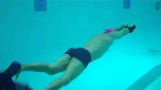 Weight Belt Kick with DragSox and Fins