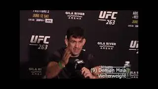 Demian Maia at UFC 263 Media Day Discusses his toughest opponent, Anderson Silva.