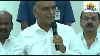 Harish Rao Addressing the Press Conference  in pragathibavan