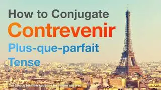 How to conjugate Contrevenir (to contravene ) in Plus-que-parfait tense.