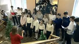 Weihnachtslieder. Chorgruppe. Kuchenbasar 18.12.2019