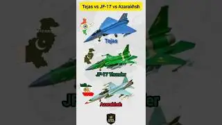 Tejas vs JF-17 vs Azarakhsh | Fighter Jet Comparison 2025 #airforce #indiapakistan #iran #shorts