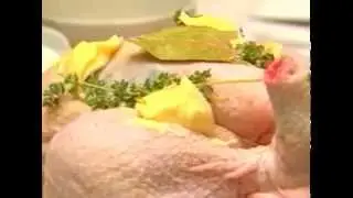 Master Chef Mario D'Orio Cooks a rock salt crusted bread CHICKEN EN CROUTE a must see