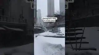 Chicagoans when it snows once #shorts #360chicago #chicago #funny #snow #snowstorm #storm #weather