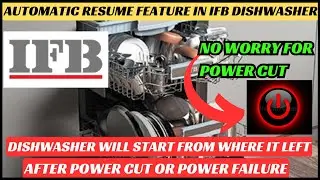 Your Dishwasher Will Start Automatically From Where It Left After Power Cut | Auto Resume Feature
