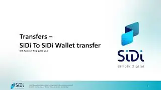 How to transfer money using SiDi Wallet-to-Wallet