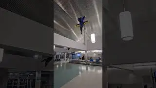 Pensacola Airport -  Luggage lobby - BLUE ANGELS in action.