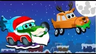 santa claus is coming down the chimney | Zeek And Friends Car Song For Kids