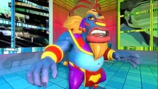 Crash Nitro Kart (PCSX2) vs Krunk w/ other AI racers (Jungle Boogie)