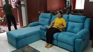Best Manual L Shape Recliner in India/ Lounger Recliner/ Demo by one of our Primium Customer.😊