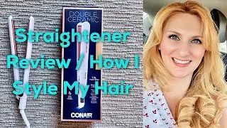 Conair Double Ceramic Flat Iron Hair Straightener Review and How I Curl My Hair with a Straightener