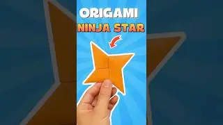 How to Make a Paper Ninja Star #diy #papercrafts #papertoys