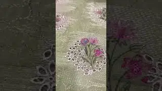 New Bareeze Karandi Suit &ndash; Allover Embroidered 3pc  Bareeze Premium Winter Karandi &ndash; Chiffon Dupatta