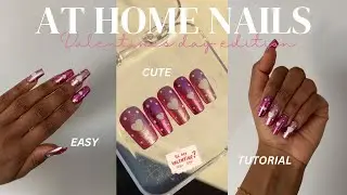 These Valentine&rsquo;s Nails Are NOT Subtle 💕 #valentinesday #nailart #nailtutorial