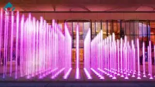 group jets dry fountain with frequency change
