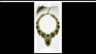 Emerald stone necklaces design ideas wire wrap