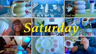Trying new things EP 2: Painting Mugs, Writing a Novel and Learning to be Bored again.
