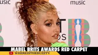 Mabel Blesses the BRITs Awards Red Carpet in a Gorgeous Green Dress