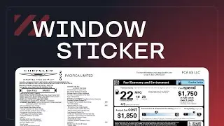 WINDOW STICKER | Замовлення, перевірка, оплата