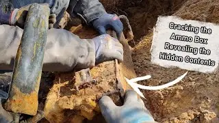 WW2 Металлодетекция - Британская артиллерия, что могло быть внутри ящиков???