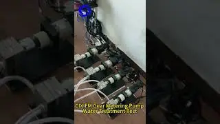 CIXIFM Gear Metering Pump Water Treatment Test  #meteringpump #gearpump #dispensingpump #pump