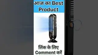 WOOMZY Rechargeable Fan 🔋 | 5-Speed STower Fan for Home, Office & Kitchen 🔥 (4000mAh) #fan #gadgets
