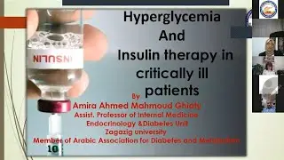 Insulin in critically ill patients,case presentation,Interactive session Prof / Amira Mahmoud / AASD
