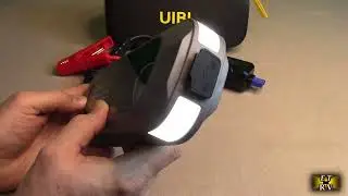 UIBI S600, 5000A Car Battery Jumper Starter& Power Bank Incl Jumper Cables, LED Light REVIEW