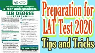 How to prepare for LAT test 2020 | Past paper | sample paper | Tips and Tricks